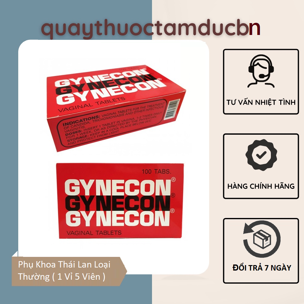 Phụ Khoa Thái Lan Loại Thường ( 1 Vỉ 5 Viên )