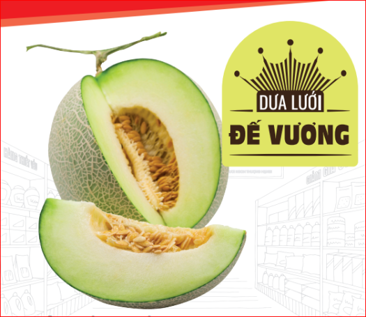 Dưa lưới Đế Vương ruột xanh Queen Size