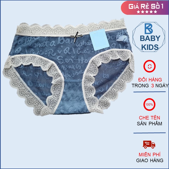 Quần Lót Nữ, Combo 5 quần lót ren lưới cao cấp thoáng mát, quần chip ren nữ sexy, quần lót ren lưới họa tiết