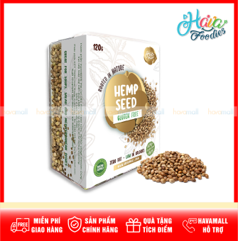 Hạt G.ai D.ầu Havafoodies Hộp Nhựa Cao Cấp 120g – Hemp Seed