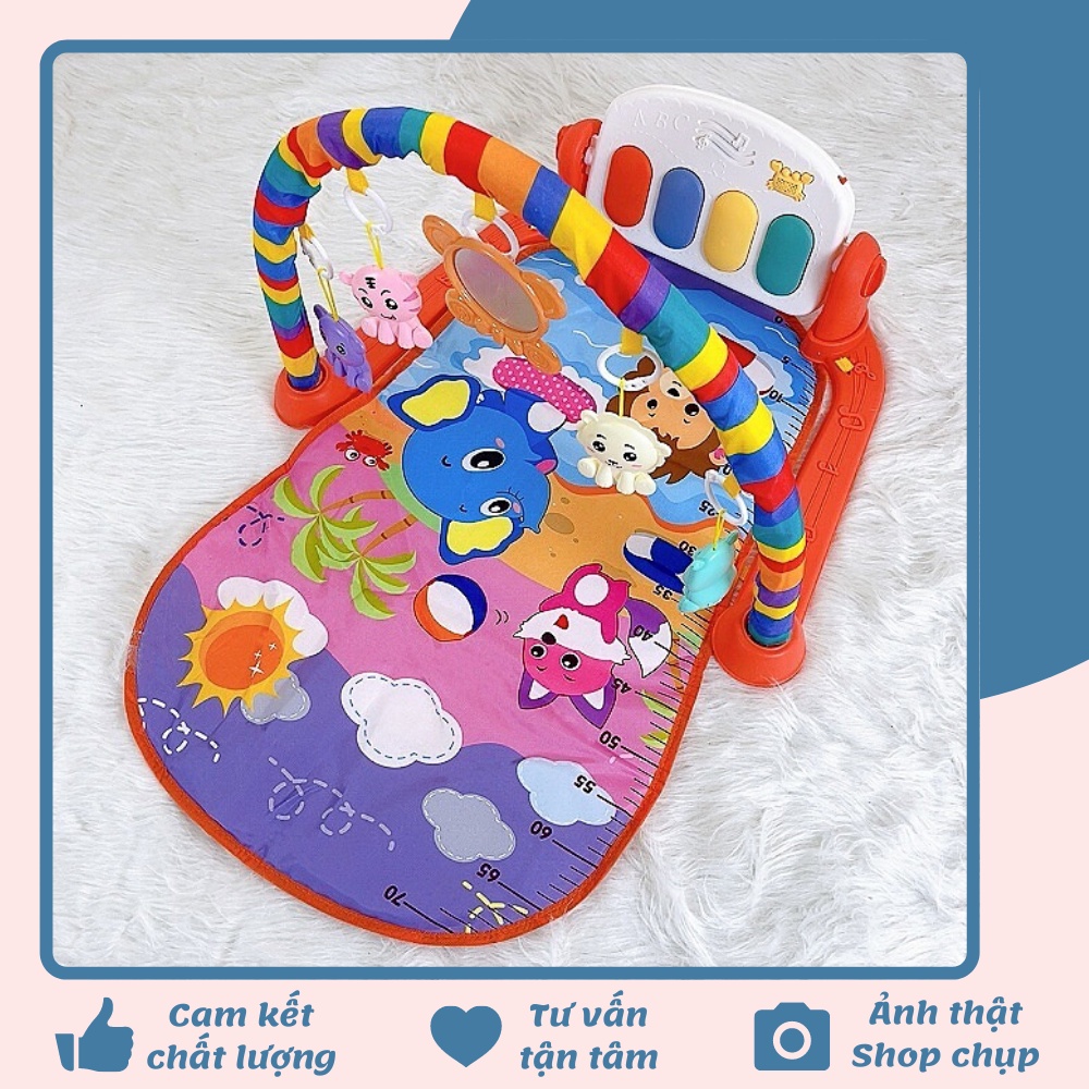 Thảm đàn 9BABY Piano nằm chơi nhạc hình thú ngộ nghĩnh cho bé