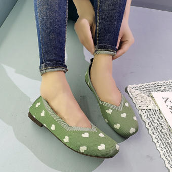 Giày nữ đế bằng mới 2023 Giày nữ thường ngày Hàn Quốc giày vải