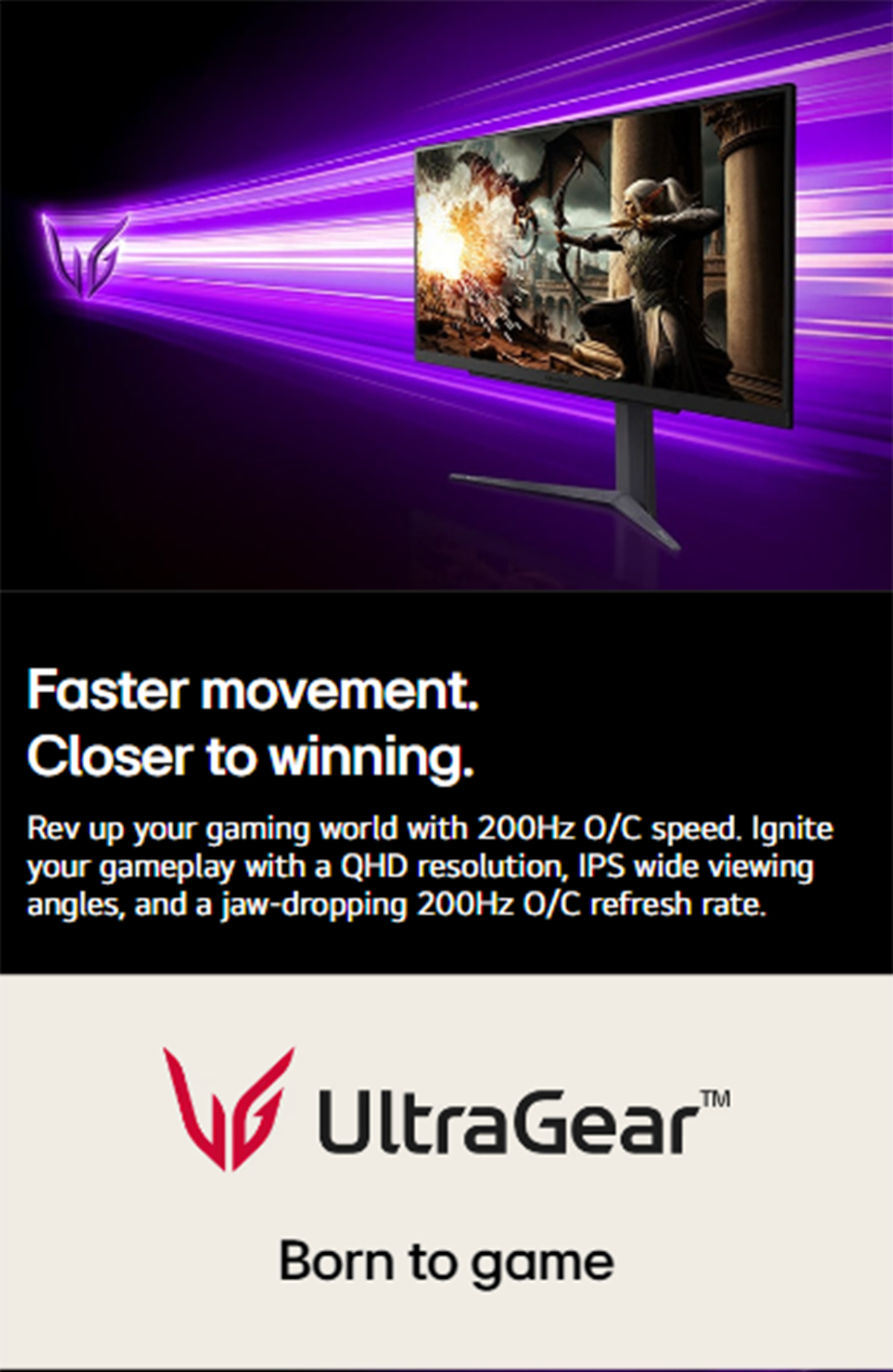 LG 27GS75Q 27" UltraGear™ QHD IPS Monitor | HDR10 / sRGB 99% (Typ.) | NVIDIA® G-SYNC® Compatible, AMD FreeSync™ · v7