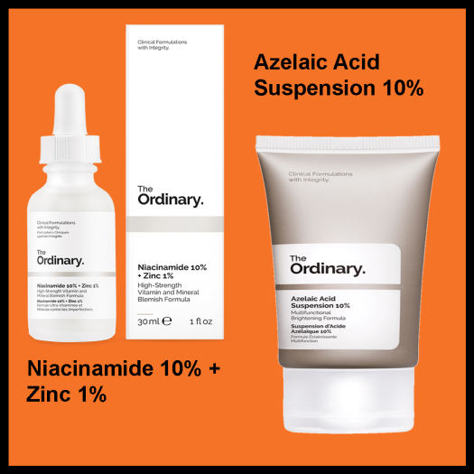 Combo The Ordinary Niacinamide 10 + Zinc 1, The Ordinary Azelaic Acid