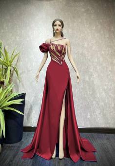Đầm maxi dạ hội TRIPBLE T DRESS kết đá cườm sang trọng tay phồng - MS239Y