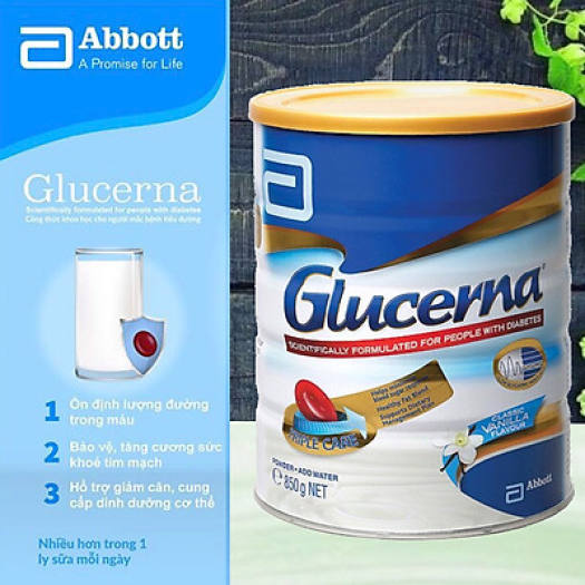 Sữa Glucerna Abbott 800g - Úc - Tây Ban Nha dành cho người tiểu đường