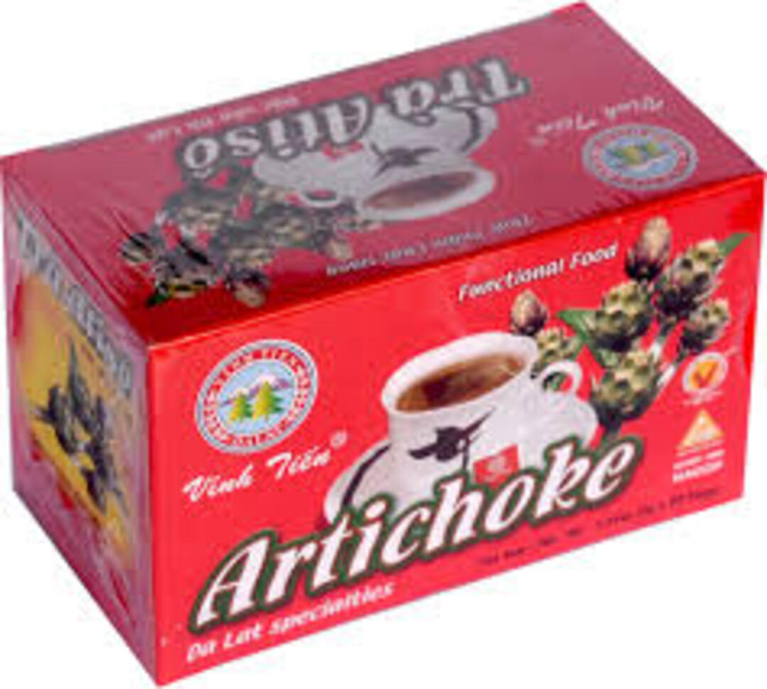 Hộp trà atiso Vĩnh Tiến 20 túi lọc- mát gan, lợi tiểu, giải độc.