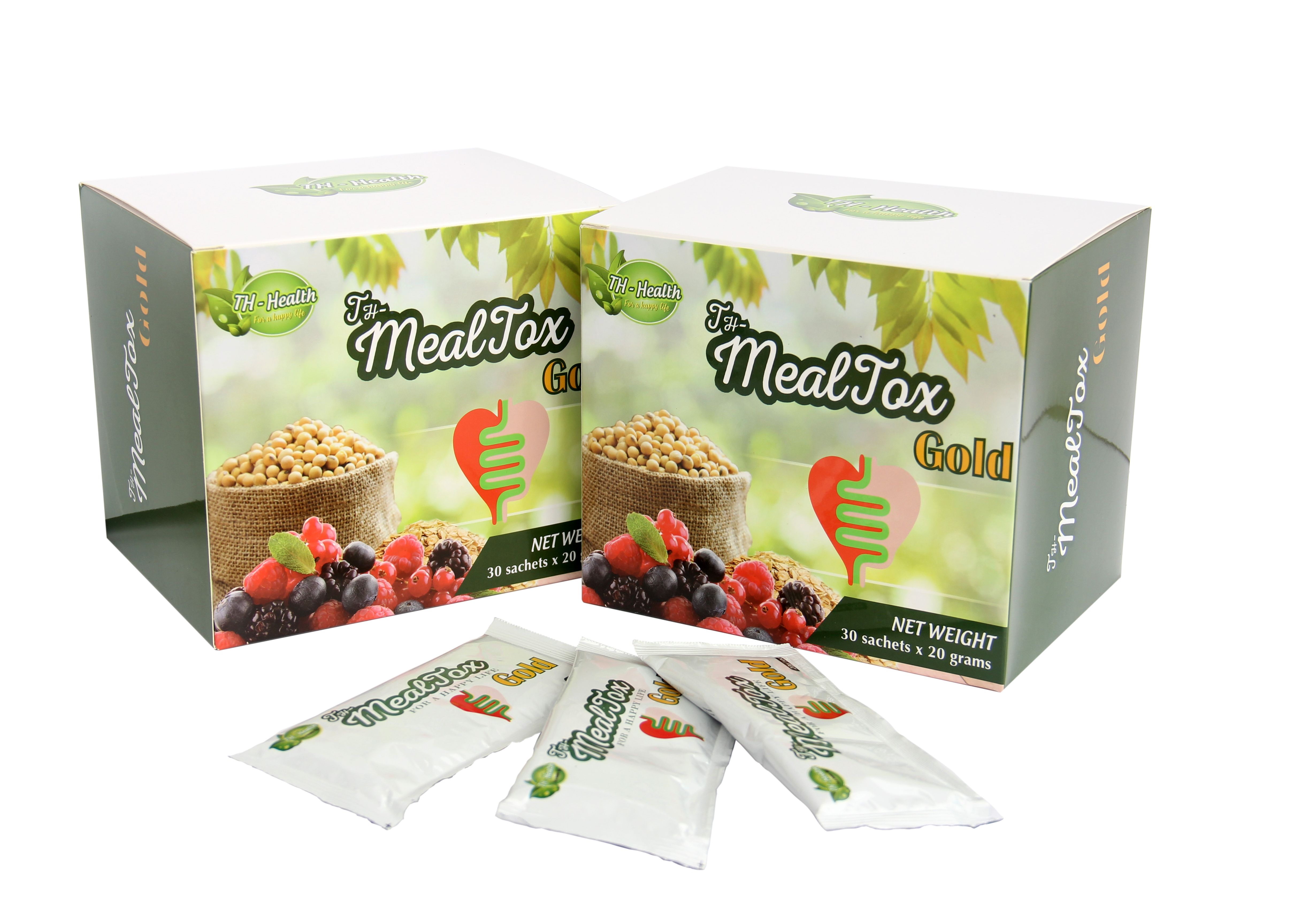 Thực phẩm hỗ trợ tiêu hóa, giảm cân TH-Mealtox Gold - Hộp 30 gói