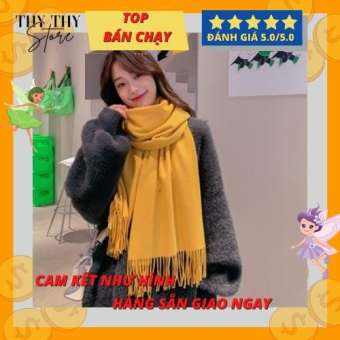 [LOẠI 1] Khăn quàng cổ Nữ chất liệu len dạ CASHMERE Hàn Quốc loại 1 CHẤT ĐẸP- VÀNG Khăn lụa ThyThy,quàng cổ cao cấp,KHĂN MÙA ĐÔNG