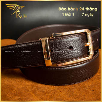 Thắt Lưng Nam Cao Cấp Chính Hãng KALIS Việt Nam Dây Nịt Thắt Thắc Lưng Da Nam Đẹp Cao Cấp Da Bò Mill Thật Khóa Kim Chính Hãng