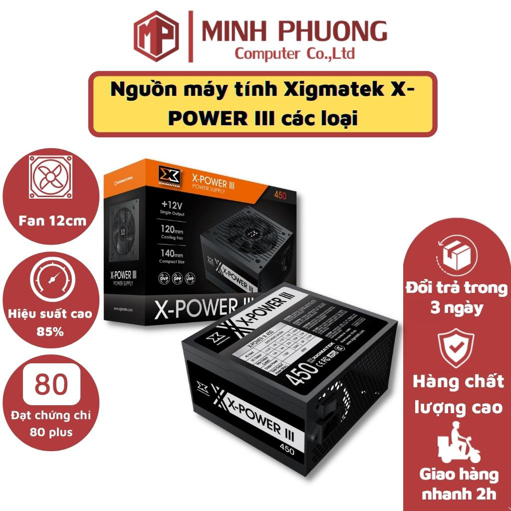 Nguồn máy tính xigmatek x power iii x350 - x450 - x550 - x650