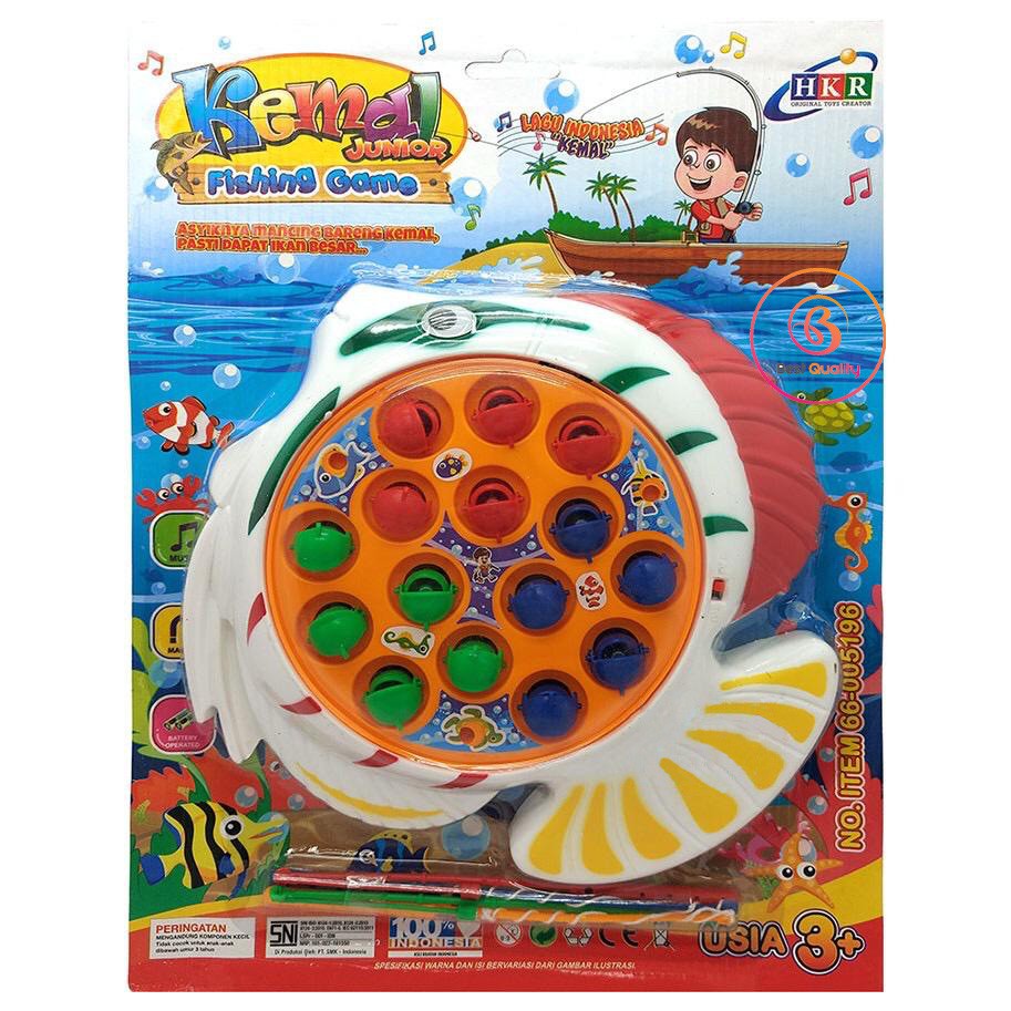 AA Toys Mainan Anak Fishing Game Small 4 Kolam - Mainan Pancingan Ikan  Magnet 4 Kolam