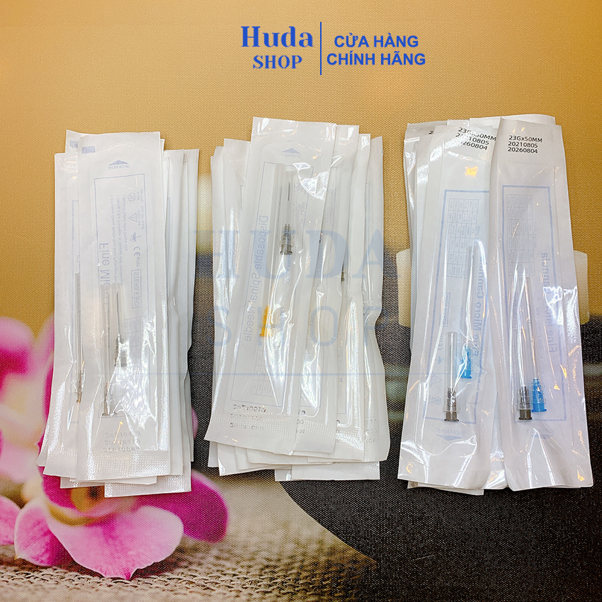 Combo 10 kim canula 23G - 25G- 27G - 30G- 32G- 34G hàng cao cấp - Huda Shop