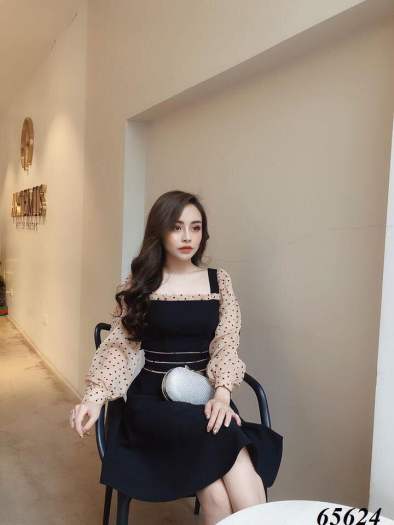 ĐẦM XÒE DỰ TIỆC PHỐI VOAN CHẤM BI SANG TRỌNG