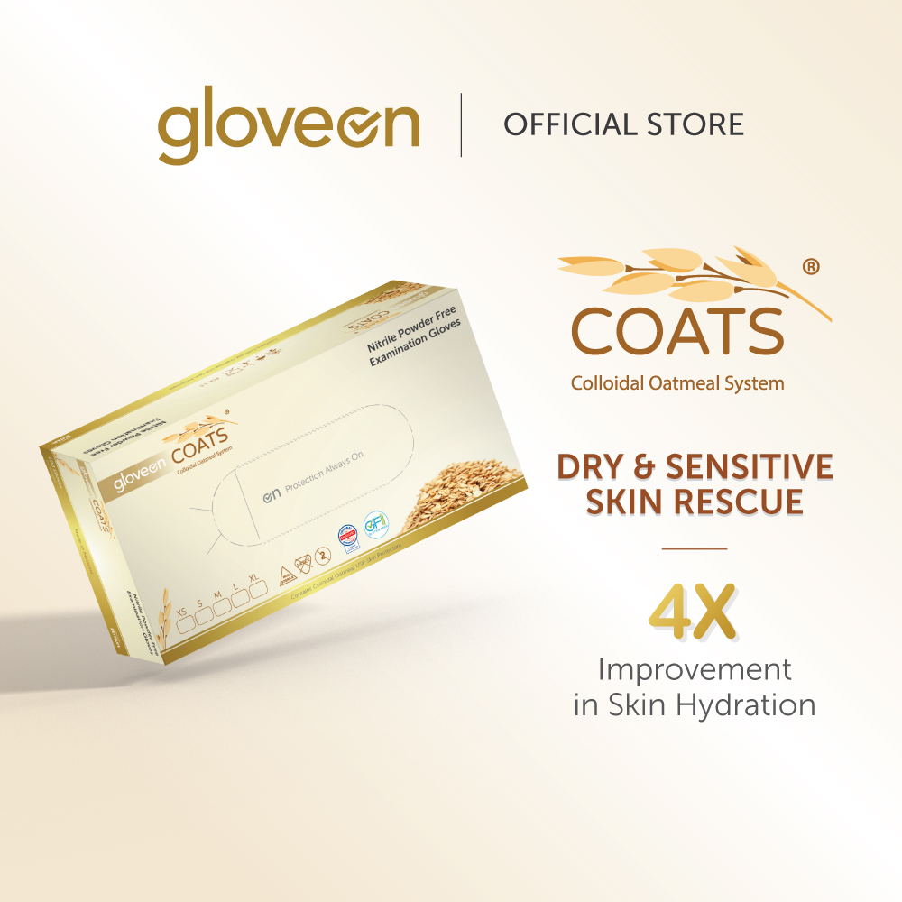 Gloveon Nitrile Gloves Powder Free, Antimicrobial, Colloidal