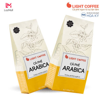 Cafe hạt Arabica nguyên chất 100% - Light Cafe - 1kg (2 gói)