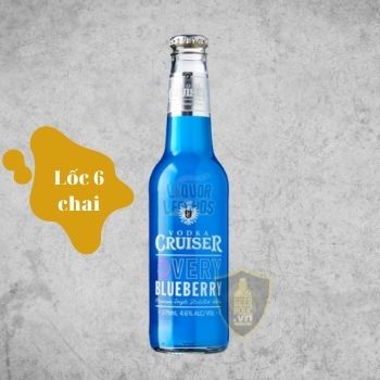 Bia trái cây Vodka Cruiser Việt quốc Blueberry, lốc 6 chai 275ml, Beerholic, Bia Trái cây Úc