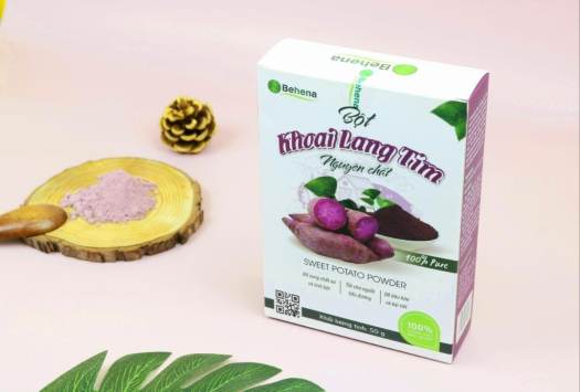 BỘT KHOAI LANG TÍM – Giúp cải thiện sức khoẻ đường ruột, bổ sung chất xơ, vitamin và khoáng chất, làm khẩu phần ăn dặm cho bé (50g)