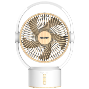 Firefly 9" Rechargeable Circulator Fan - Wood Design - FEL663