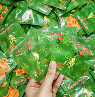 Trà hoa nhân sâm bố chính Combo 10 túi bao nhôm