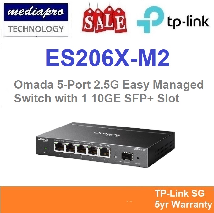 TP-LINK DS105X Omada 5-port 10Gbps Desktop Switch ( Mulit-Gigi 10G