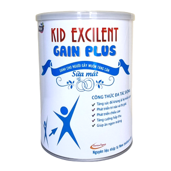 Sữa mát tăng cân cho trẻ suy dinh dưỡng Kid Gain Plus lon 900g