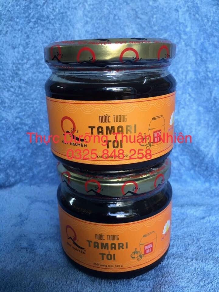 Nước tương tamari tỏi-quy nguyên- hủ 320gr
