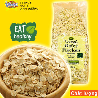 Yến Mạch Đức nguyên hạt (500g) Yến mạch cán dẹt, cán vỡ , Yến mạch giảm cân, ăn dặm, ăn sáng - BeeNut