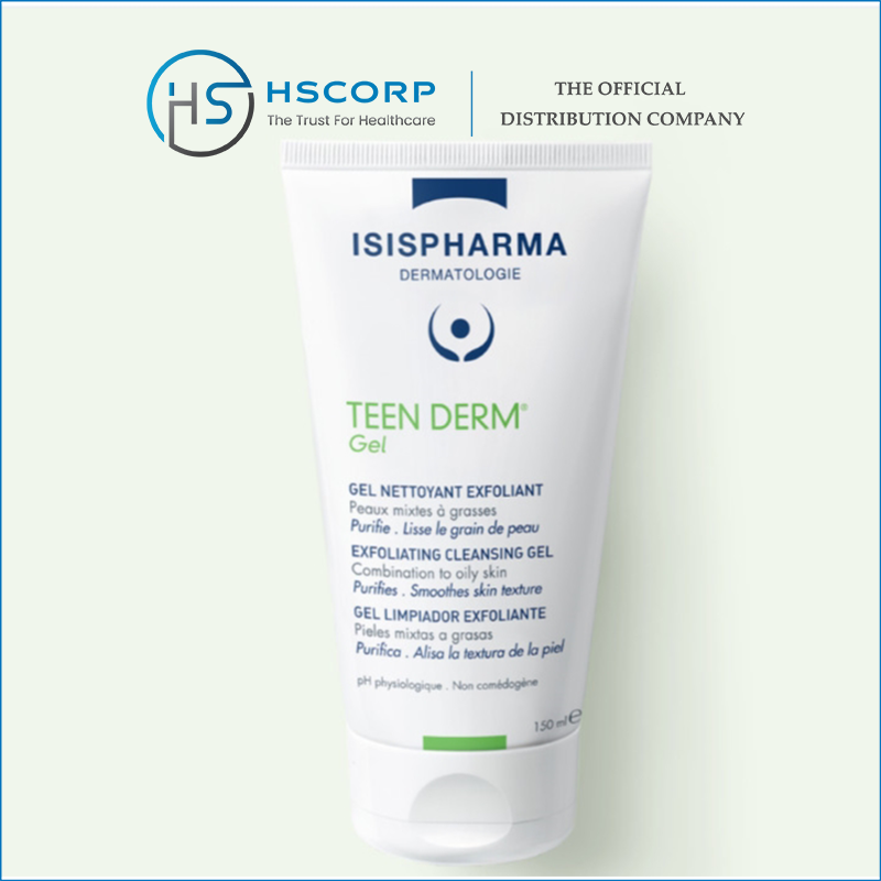 [CHÍNH HÃNG] GEL RỬA MẶT GIẢM NHỜN MỤN ISIS PHARMA TEEN DERM GEL 40ml/150ml