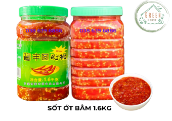 Hộp 1.6kg ớt băm Tứ Xuyên