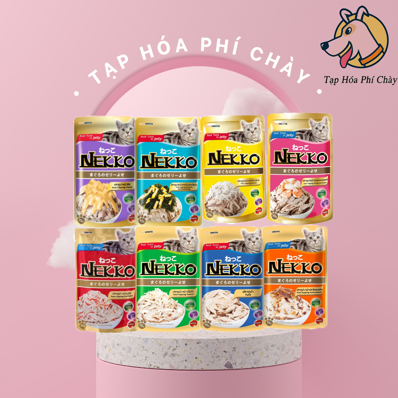 Pate Nekko Thạch Jelly Cho Mèo Mọi Lứa Tuổi (70g)