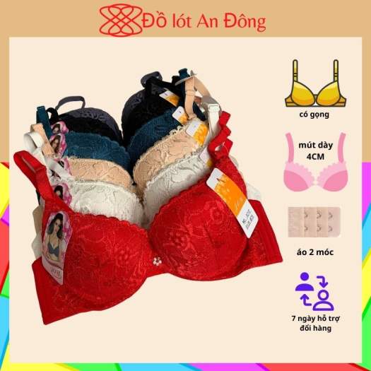 Áo ngực nữ dày nâng ngực có gọng đài loan hiệu Joy, đồ lót an đông, Size 34 36 38, ANTKYTI