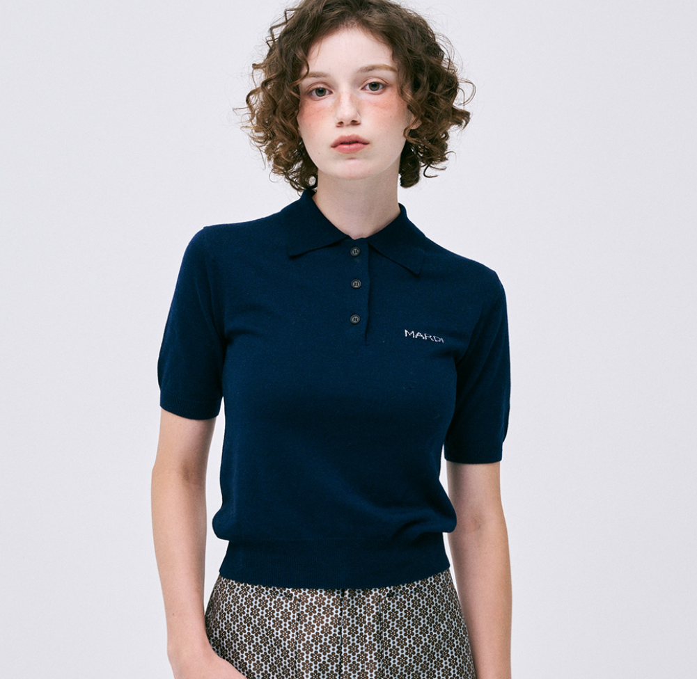 CHEMISE SLIM EN TRICOT MARDI MERCREDI PIQUET (Nouveauté 2025)
