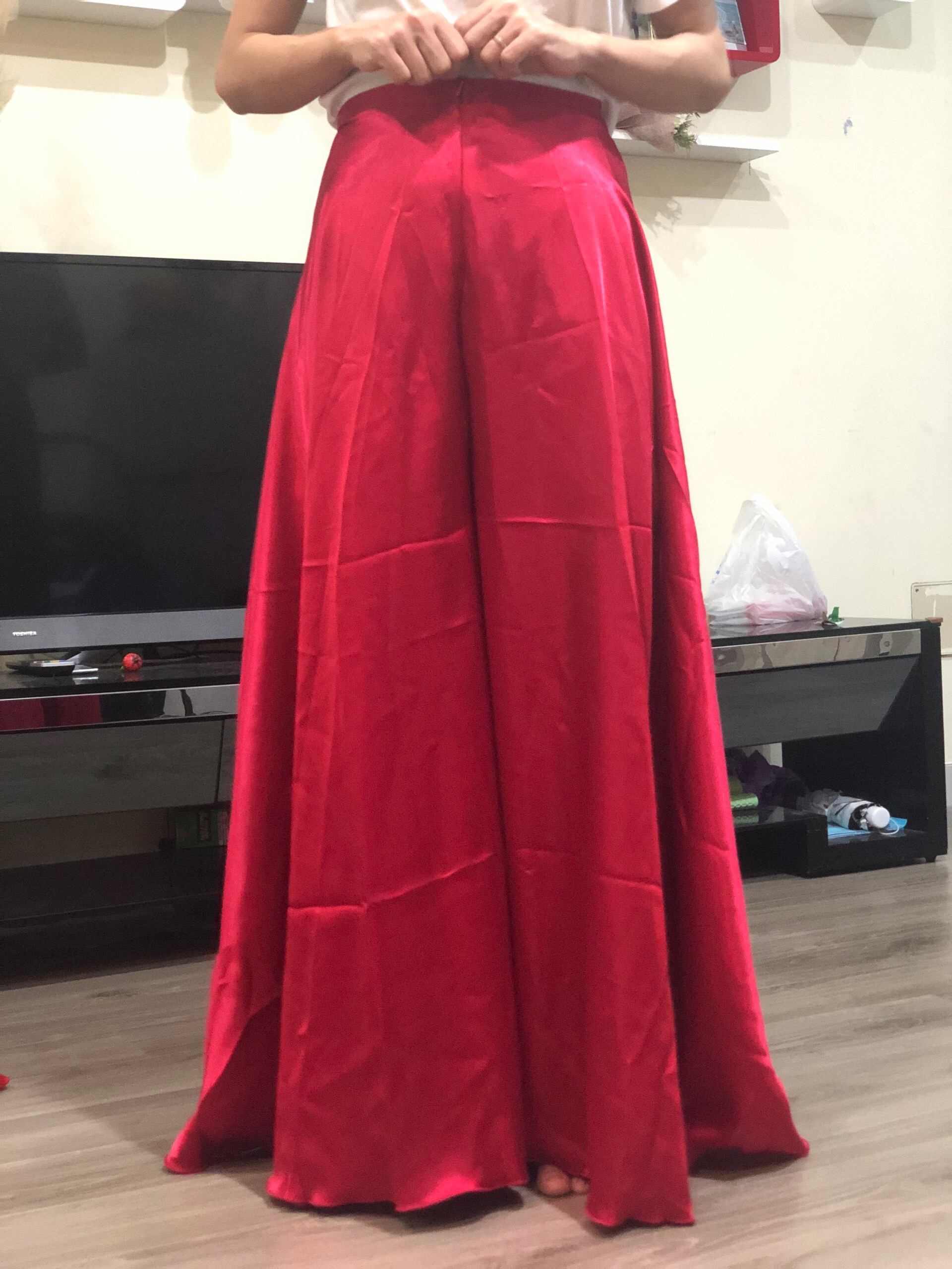 Quần váy - Vải phi - nhiều màu, form đẹp, vải dày freesize - hình thật