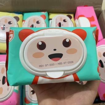 Khăn giấy ướt Bibo 100 tờ siêu dai không mùi an toàn cho bé