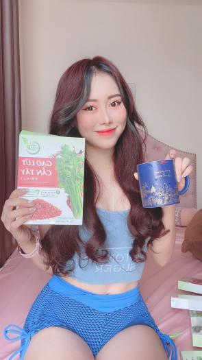 Bột cần tây gạo lứt [Chính Hãng] tạm biệt mỡ thừa đẹp đáng đẹp da (Hộp 14 gói)