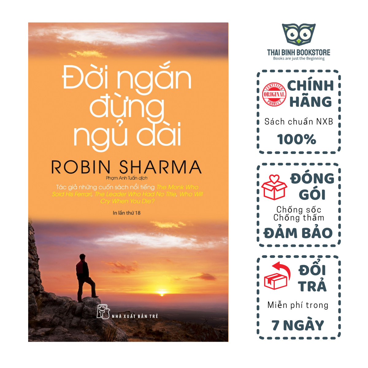 Sách - đời ngắn đừng ngủ dài - robin sharma - thái bình bookstore
