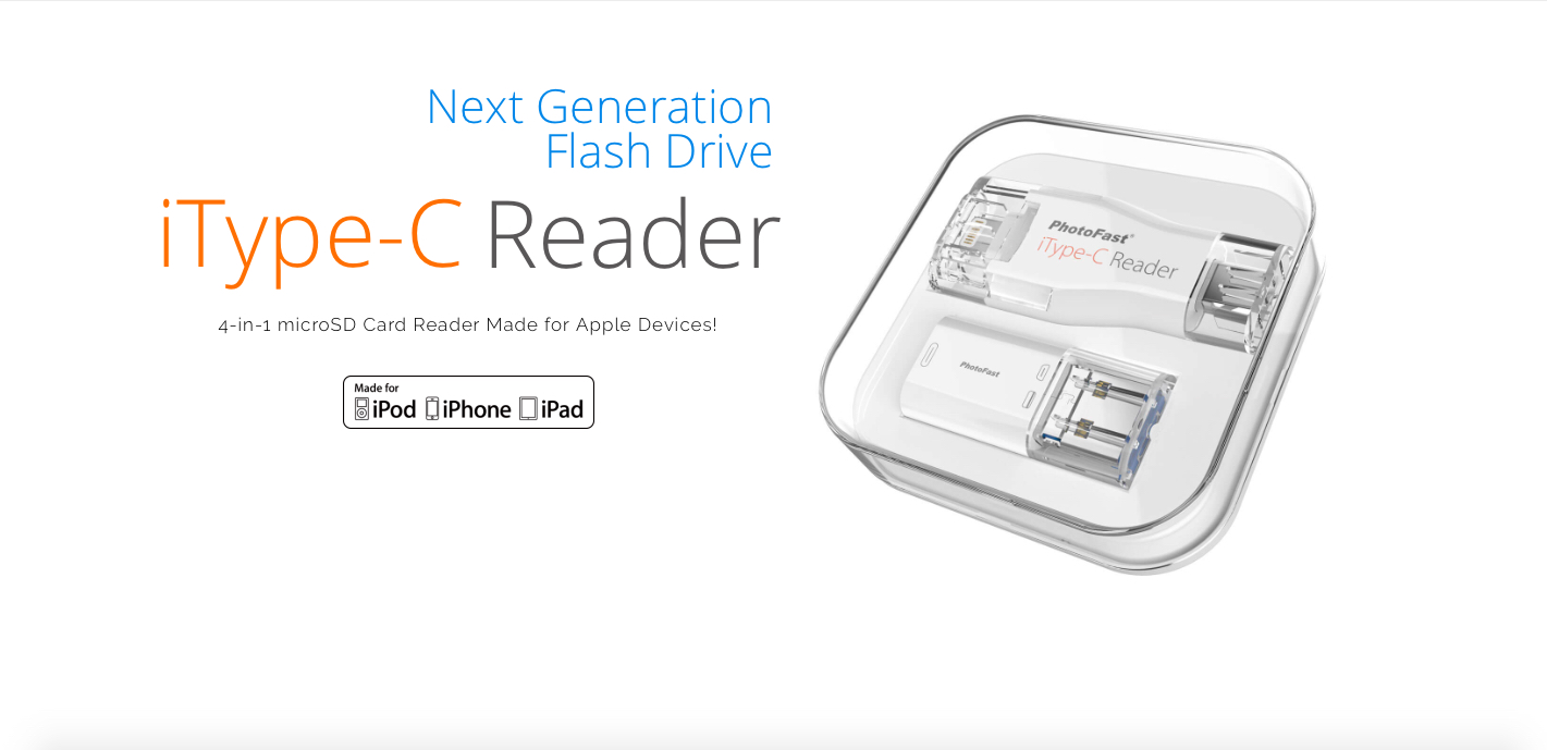 incl PhotoFast iType-C Reader Lightning /& USB-C USB and microUSB Adapter