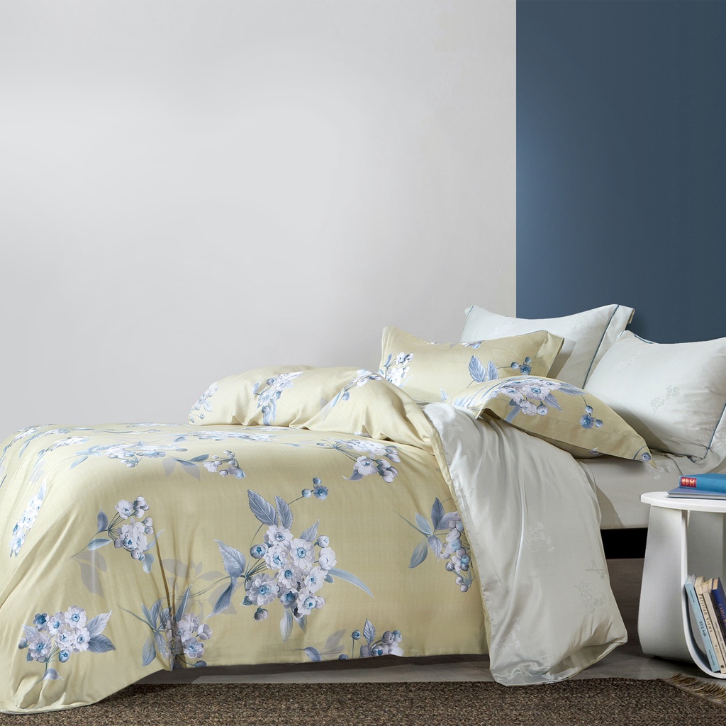 (Quilt Cover Set) Horgen Silky Soft Series 100% Tencel Print Quilt Cover Set · v3