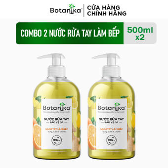 Bộ 2 Nước rửa tay làm bếp Botanika 500ml