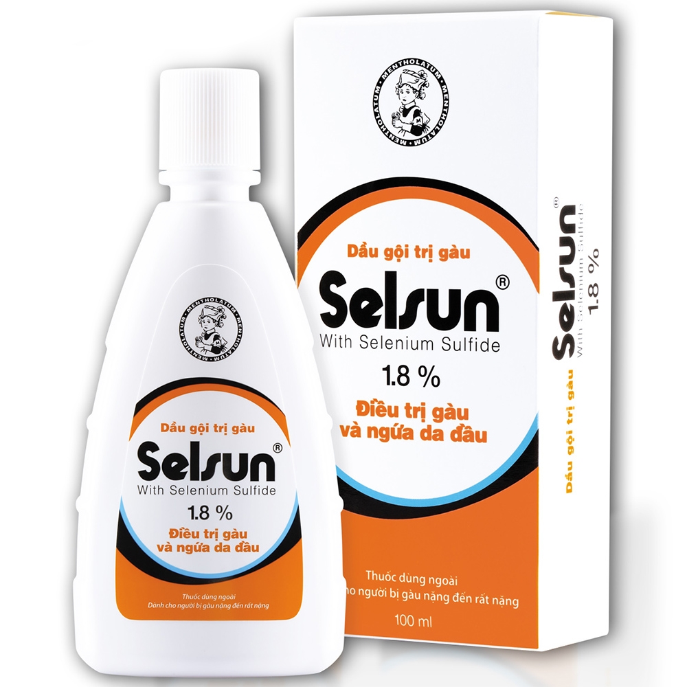 Dầu gội selsun 1,8% chai 100ml