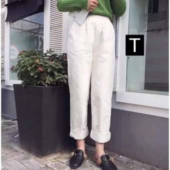 Quần baggy kaki trắng DTR0319