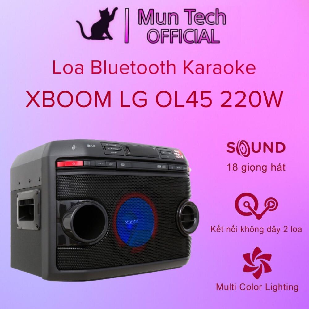 Loa kéo karaoke lg xboom ol45 220w - chính hãng 100% bảo hành 12 tháng