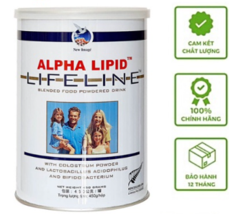 Sữa Non Alpha Lipid Lifeline Chính Hãng New Zealand 450g (HSD T6/2025)