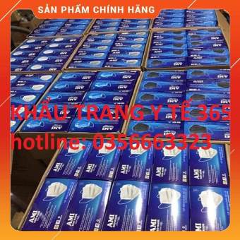 Combo 10 Hộp Khẩu Trang Y Tế 4 lớp , AMI.Mã vạch đầy đủ (1 hộp 50 chiếc)