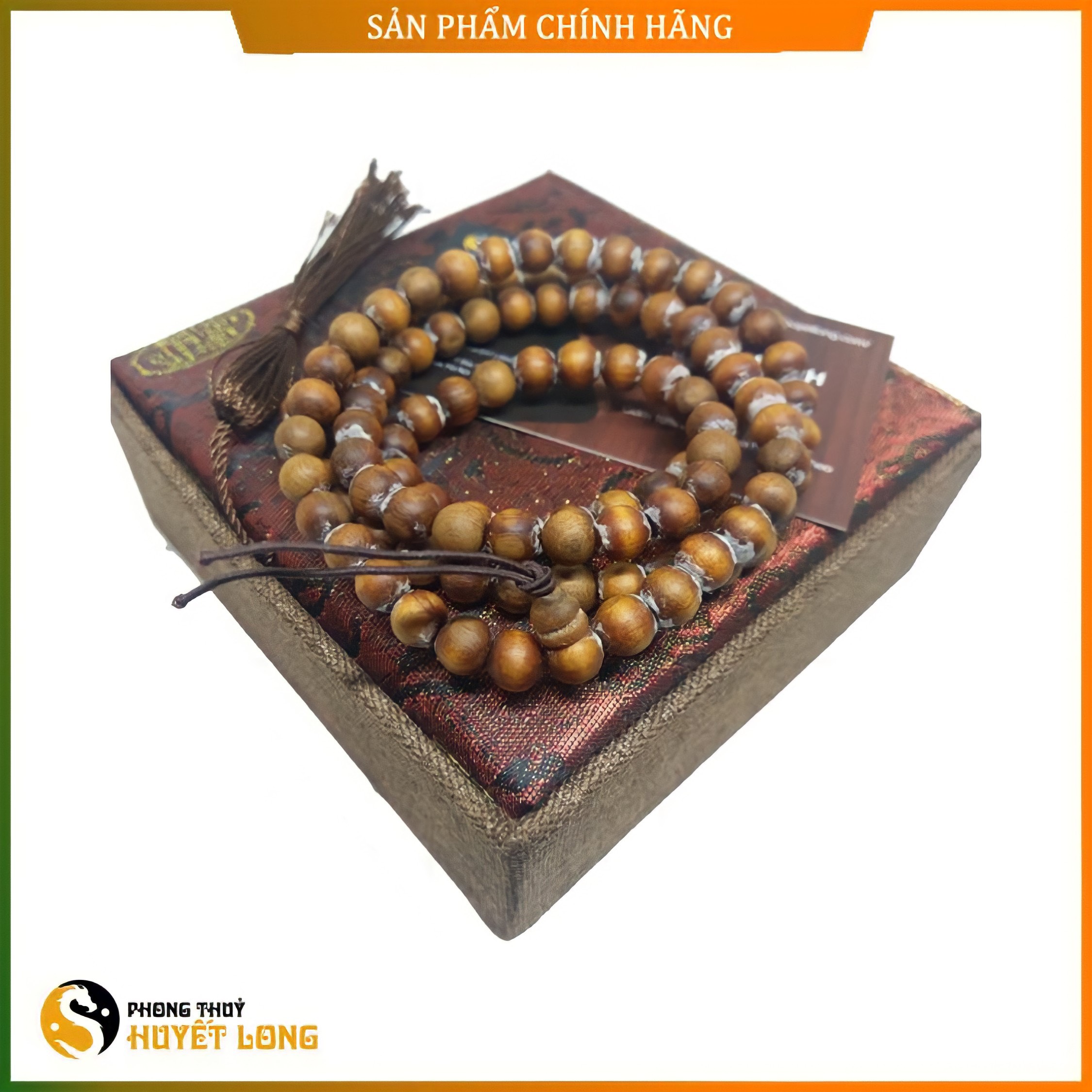 Vòng Tay Chuỗi Hoàng Đàn Tuyết Lạng Sơn 108 Hạt - Vòng Gỗ Thiên Nhiên - Vòng Tay Phong Thủy