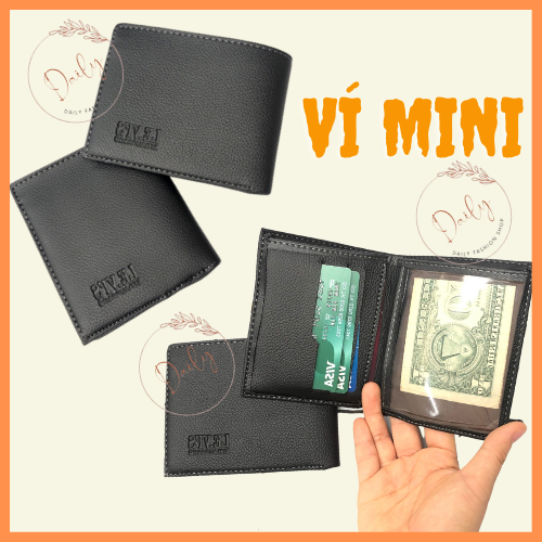 Bóp ví da nam cao cấp chất da bền đẹp nhiều ngăn đựng tiền, ngăn thẻ sỉ giá siêu rẻ daily