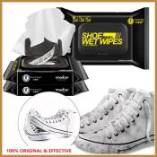 White Sneaker Cleaner Wipes - Portable Quick Restoration by 