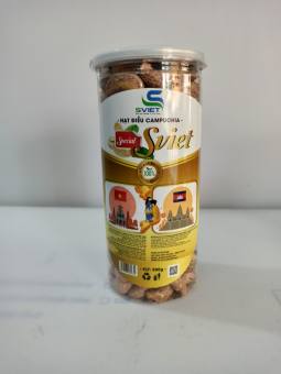 Hạt điều rang muối vỏ lụa campuchia - hộp 500g