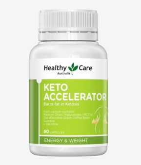 Viên Uống Hỗ Trợ Giảm Cân Healthy Care Keto Accelerator Hộp 60 Viên
